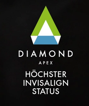 Invisalign Logo für die Auszeichnung von Diamond Apex Behandlern